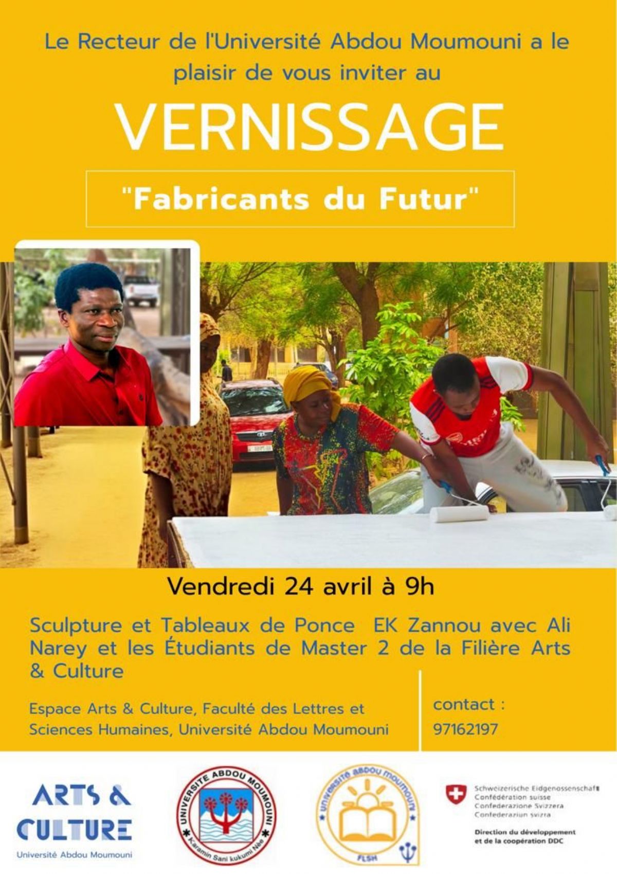Niamey accueille le vernissage “Fabricants du Futur” avec Ali Narey et Ponce Ek Zannou